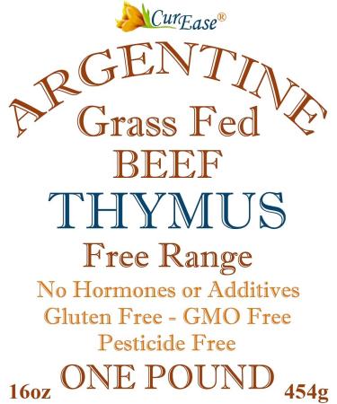 CurEase Argentine Beef Thymus Powder - Grass Fed & Finished - Pound 1 LB - Buy Online on GoSupps.com