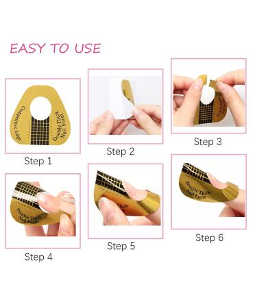 200Pcs Long Nail Forms for Acrylic & Gel Nails - Durable Extension Tips with Numbered Stickers - Buy Online on GoSupps.com