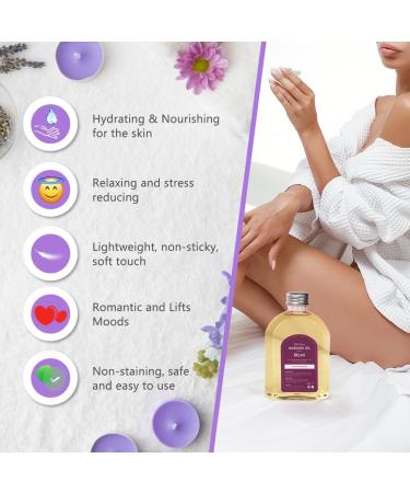 LOPHE Massage Oil Natural Premium Warming Body Massage Oil Aromatic Massage Oil for Massage Therapy Moisturizing Body Oil for Men and Women - Balance and Relax Your Mind (200 ml) - Buy Online on GoSupps.com