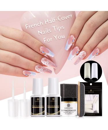 Saviland Dip Powder Nail Starter Kit | No UV LED Lamp | Fast Nail Extensions & French Manicure Art - Buy Online on GoSupps.com