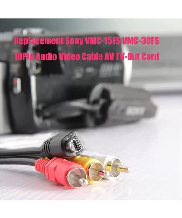 Sony AV Cable Replacement for Handycam VMC-15FS/VMC-30FS - 1.2m Cord for Sony Camcorders DCR-SR90/HDR-CX7/HDR-FX7 - Buy Online on GoSupps.com