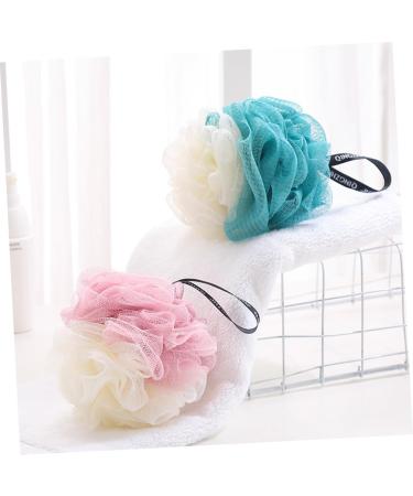 Housoutil Kid Body Wash Set - 5pcs Kids Bath Accessories Mesh Sponge & Scrubber for Easy Showering | Korean Version Tennis Child Bath Ball - Buy Online on GoSupps.com