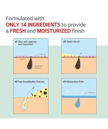 MAKE P:REM Safe Me Cleansing Oil - Deep Pore Makeup Remover for Oily Skin | Gentle Blackhead Remover | Korean Skincare - 210ml - Buy Online on GoSupps.com