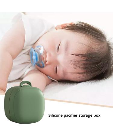 Silicone Pacifier Container | Travel-Friendly Dustproof Cover for Newborns & Kids | Tsuchiya Green - Buy Online on GoSupps.com