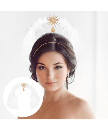 Lurrose Wedding Tiara Angel Wings Headband - Elegant Costume Headpiece for Girls and Women - Perfect for Christmas, Halloween, and Goddess-themed Parties - Buy Online on GoSupps.com