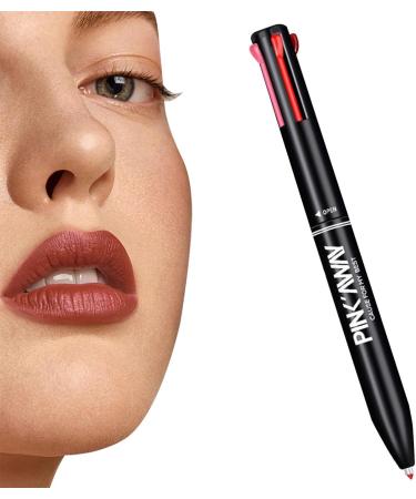  Rosixehird 4 in 1 Lipstick - All-In-One Pressed Makeup Pen for Clear Lips - Waterproof Lip Liner Pencil - Daily Makeup Gift Rosixehird - Buy Online on GoSupps.com