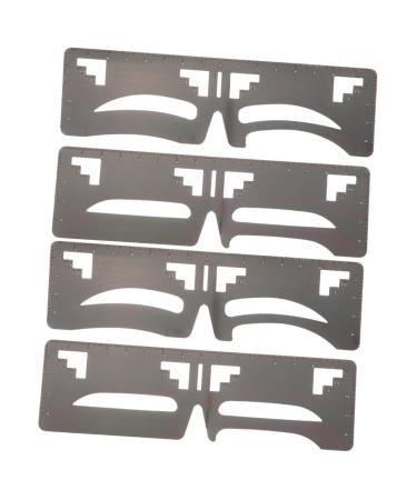 FOMIYES 4 Pcs Eyebrow Ruler Makeup Tools Makeup Stuff Brow Template Brow Guide Stencil String Eyebrow Shape