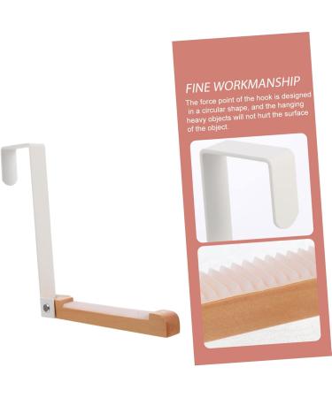 Cabilock Door Hook Hanging Coat Mounted Hanging Storage Single Over Door Hanger No Trace Iron Gate 17.5X16CM White - Buy Online on GoSupps.com