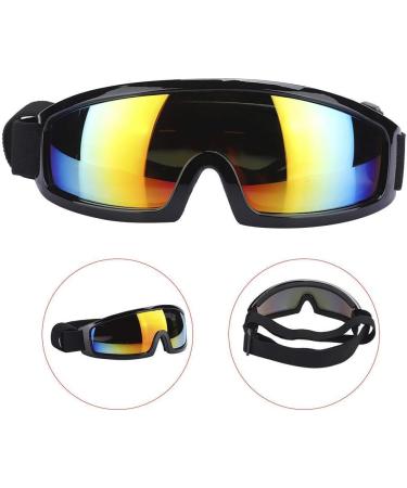Dog Sunglasses Pet Fashion Goggles Wide View Dog Plastic Glasses for Wind Dust Snow Protection Adjustable Elastic Straps Pet Glassesfor Medium and Large Dogs(Black) - Buy Online on GoSupps.com