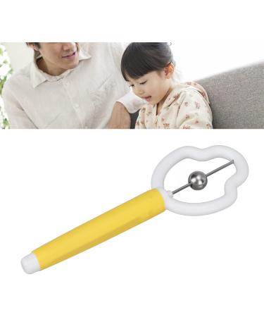 Verdant Touch Tongue Tip Training Tool - Professional Stainless Steel Exerciser for Oral Muscle Training in Yellow - International Shipping Available - Buy Online on GoSupps.com