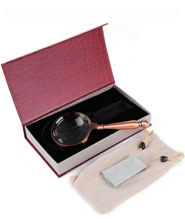 Magnifiers Handheld Convenient Double Lens Magnifier Compatible with Elderly Reading High-end Gift Gift Magnifier Reading Book Check Coins Insects Rocks Maps Seniors and Kids - Buy Online on GoSupps.com