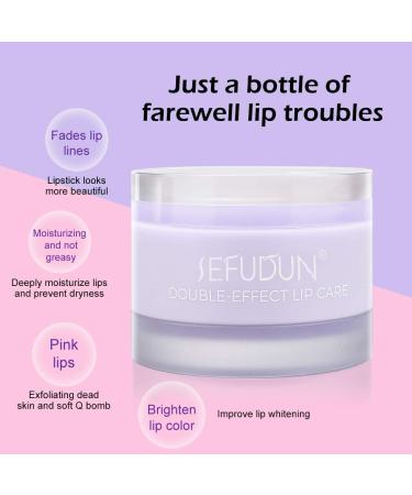 Overnight Lavender Lip Sleep Mask | Peeling & Moisturizing Treatment for Dry Lips - Double Effect Repair - Buy Online on GoSupps.com