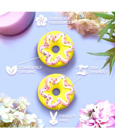 Buy 2 x Large Donut Bath Bombs by Zimpli Gifts | Handmade Moisture Care | Vegan & Cruelty-Free | Perfect Gift for Mother's Day & Birthdays - Buy Online on GoSupps.com