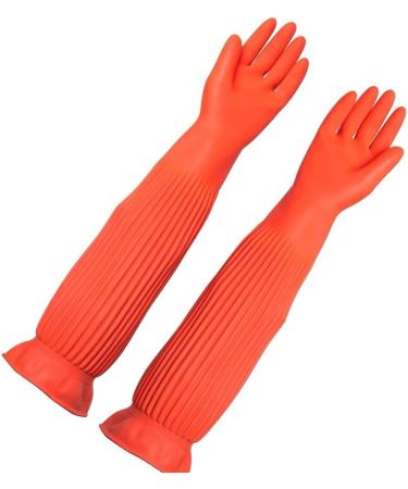 SEPTAM Cleaning Gloves Super Long Waterproof Rubber Gloves Dishes Latex Gloves Rubber Gloves - Buy Online on GoSupps.com