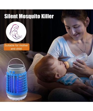 Multiplen Mosquito Zapper 2024 New Outdoor Waterproof Solar Bug Zapper Lamp Solar Bug Zapper Outdoor Solar Powered Bug Zapper Outdoor (Blue+Orange) - Buy Online on GoSupps.com