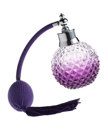 HEALLILY 100ml Perfume Fragrance Atomizer Vintage Crystal Refillable Perfume Atomizer Fine Mist Empty Perfume Bottle with Long Tassel