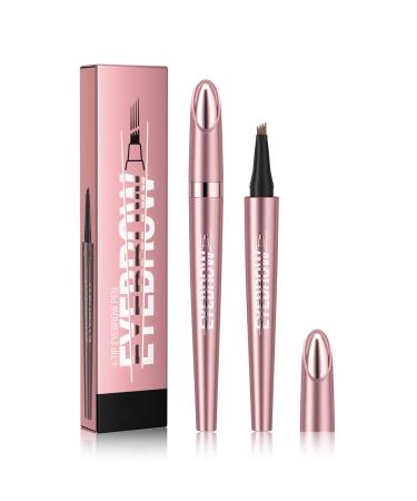 2024 New Magic Eyebrow Pencil - Enhanced 3D Waterproof Microblading Eyebrow Pencil Contouring Pen for Perfect Eyebrow Color. Natural Fine Stroke Microblading Eyebrow Pencil with 4 Precise B-04