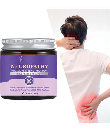 Neuropathy Cream mild skin butter natural muscle massage cream soothing body care balm quick relief cream to relieve nerve pain for feet hands shoulders neck - Buy Online on GoSupps.com