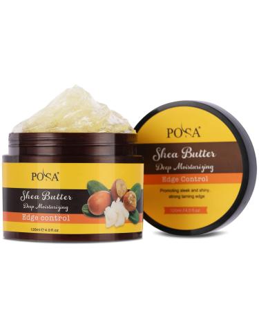 NUSPA Instant Control Edge Control Hair Wax  48 hours Lasting Natural Tea Tree Oil Deep Moisturizing EdgeTamer  Shine Smooth Hair Styling Gel with Shea Butter Jojoba Oil -4.1 OZ