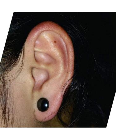 Weight Loss Earrings - Black Magnetic Acupuncture Earrings for Slimming | Organic Magnet Health Acupressure Pair - Buy Online on GoSupps.com