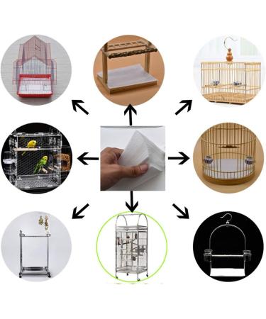 Bonaweite Extra Large Bird Cage Liner Paper - 200 Round Sheets 9.4 inch - Absorbent Disposable Non-Woven Cushion Pad for Birdcages - Buy Online on GoSupps.com