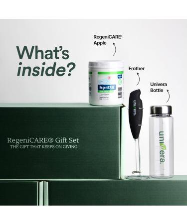 Holiday Gift Set Joint Support with Univestin Glucosamine Chondroitin & MSM Bottle & Frother Included Green Apple Flavor 30 Servings Green Apple Set 7.4 Ounce (Pack of 1) - Buy Online on GoSupps.com