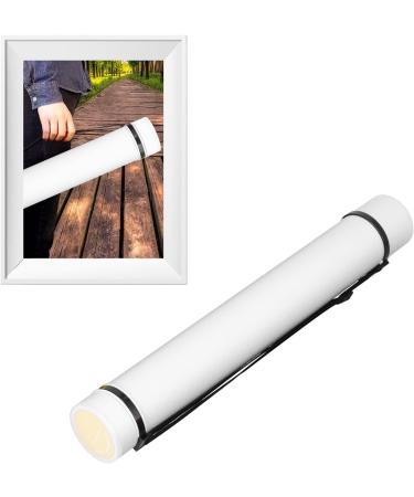 Large Capacity Poster Storage Tube with Strap - White | Ideal for Travel & Outdoor Use - Buy Online on GoSupps.com