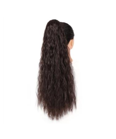 Hair Extensions 24" Long Curly With Drawstring Puff Ponytail Hair Extension Synthetic Ponytail Hair Clip Bun for Women's Everyday Use Hair Pieces For Women (Color : 06 Size : 24 inch) 24 inch 06