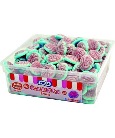 Jelly Filled Brains Fruity in Tub (120 Brains) - Buy Online on GoSupps.com