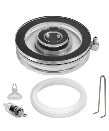 Hygger air stones for aquariums transparent acrylic fishing tank bubbler kit with air hose ultra-Leiser bladder stone super high-solder oxygen diffuser for aquariums and hydrocultures 2.3 inch
