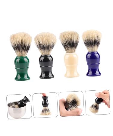 Beaupretty 4pcs Foam Shaving Brush Set for Men | Mustache Styling & Grooming Tools | Beard Brush & Comb Essentials - Buy Online on GoSupps.com