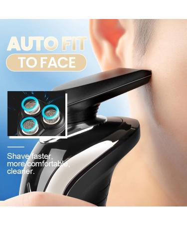 TEMKIN Electric Shaver for Men | 3-in-1 Waterproof Razor USB Rechargeable Rotary Blade & Nose Hair Trimmer | Blue Color - Buy Online on GoSupps.com