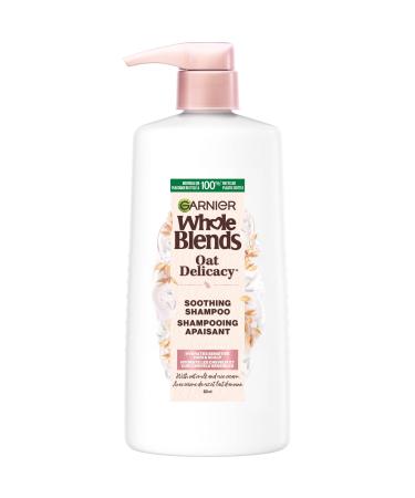 Garnier Whole Blends Gentle Vegan Shampoo Oat Delicacy Soothing and Hydrating For Delicate Hair and Sensitive Scalp Paraben-Free 828 mL Shampoo 828.00 ml (Pack of 1)