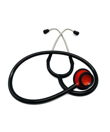 Waterproof Red & Black Matte Stethoscope for Doctors Students & Clinicians Reliable & Stylish Medical Equipment - Buy Online on GoSupps.com