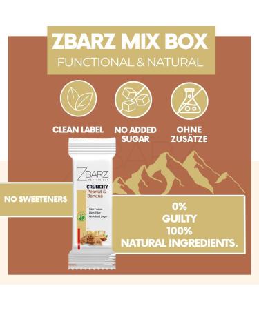 Zbarz Mixed Box 18x Fruit & Energy Bars - Vegan, No Sugar Added, Ideal for Cycling, Hiking - Sports Energy Bars with Fruits & Nuts - Buy Online on GoSupps.com