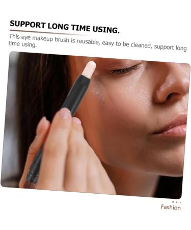 IWOWHERO 2pcs Eye Shadow Sticks Double Ended Makeup Brush Eye Makeup Tool Eye Brushes for Eyeshadow Black Abs - Buy Online on GoSupps.com