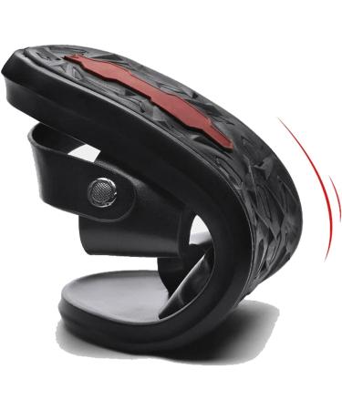 Men's Cowhide Orthotic Bunion Correction Sandals - Open Toe Clip Toe Flip Flops in Black - Buy Online on GoSupps.com