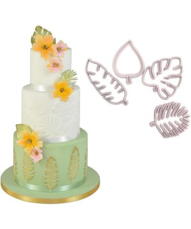  Haofy Tropical Leaf Cookie Cutters Sturdy Palm Leaf Cookie Cutters for Beautiful Sugar Cookies 4pcs Fondant Leaf Cookie Cutter for Birthday Cakes or - Buy Online on GoSupps.com