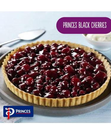 Princes Black Cherry Fruit Filling Tin 410g - Delicious and Versatile for Baking and Cooking (Q) - Buy Online on GoSupps.com