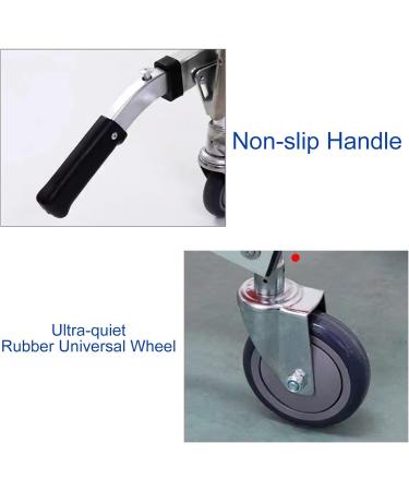 Yclty Collapsible Lightweight Ambulance Stair Chair - Portable Foldable EMS Medical Lift for Seniors - Aluminum Design with Soft Orange Back - Buy Online on GoSupps.com