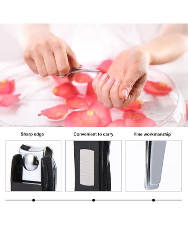 FOMIYES 1 Nail Trimming Set Manicure Tools Professional Pedicure Tool Nail Trimmer Set Stainless Steel Nail Clippers Trimmer for Men Nail for Men Nail Trimming Kit Toenail 13X7.8cm Black - Buy Online on GoSupps.com