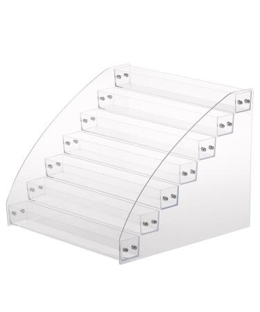 Lyrlody durable nail polish acrylic make-up display stand rack organizer holder seven layers layer ladder design transparent display stand organizer (31 x 31 x 25 cm) 7 layers 31 x 31 x 25 cm