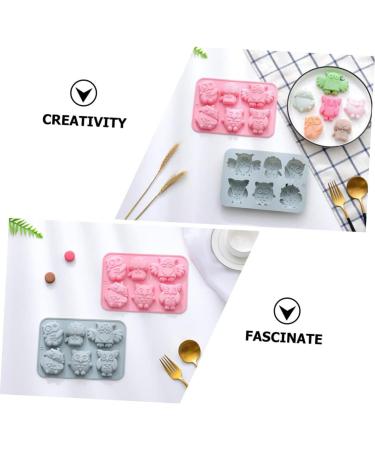 Milisten 4 Pcs Baking Cake Mold Homemade Soap Candle Silicone De para Gelatinas Owl Soap Molds Ice Cube Mold Roasting Pan Kitchen Baking Tool Silica Gel Baking Utensils Household 19.9x13.8cmx2pcs Bluex2pcs - Buy Online on GoSupps.com