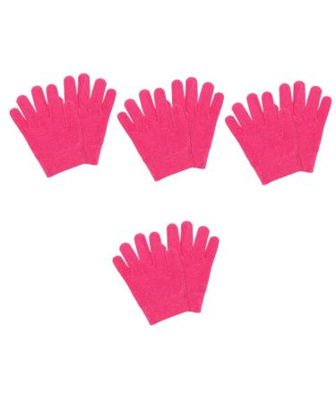 minkissy 4 Pairs Night Moisturizing Gloves Cotton Gloves for Sleeping Enhancing Cotton Gloves for Dry Hands Womens Glove Spa Gloves Moisturizing Gloves for Dry Hand Thicken
