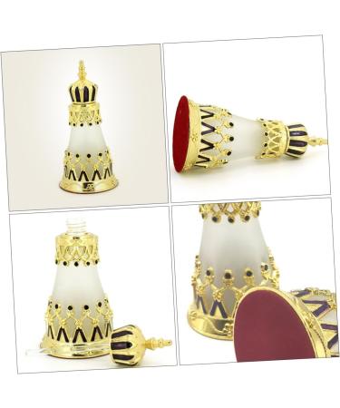 Healeved Essential Oil Bottle Crown Perfume Bottle Empty Essential Oil Container Empty Perfume Container Portable Perfume Bottle Refillable Bottle Glass Sample Bottle Glass Perfume Bottle - Buy Online on GoSupps.com