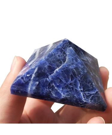 Natural Crystal Rough Beautiful Natural Sodalite Pyramids Crystal Stone Pyramids