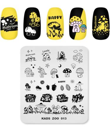KADS Nail Art Stamping Plates Set Image Template Stencils Pattern with Stamping Plates Holder Case Organizer (ZO013) - Buy Online on GoSupps.com