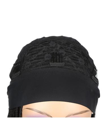 Lady Miranda Black Dreadlock Headband Wig for Women and Men - Medium Twist Afro Synthetic Dreadlock Wig - Buy Online on GoSupps.com