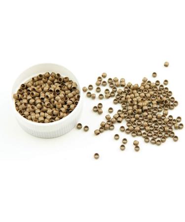 KOCONI 3mm Micro Rings Copper Nano Extension Beads - 1000PCS Light Brown Hair Extension Beads - Pack of 1000 Count - Buy Online on GoSupps.com