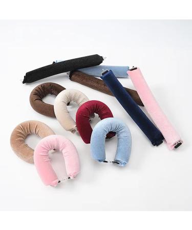 3PCS Heatless Hair Curlers for Long & Medium Hair - Overnight Curls Roller for Big Waves - Soft Velvet Flexi Rods (Brown) - Buy Online on GoSupps.com